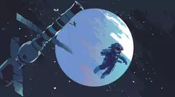 astronaut laptop wallpaper